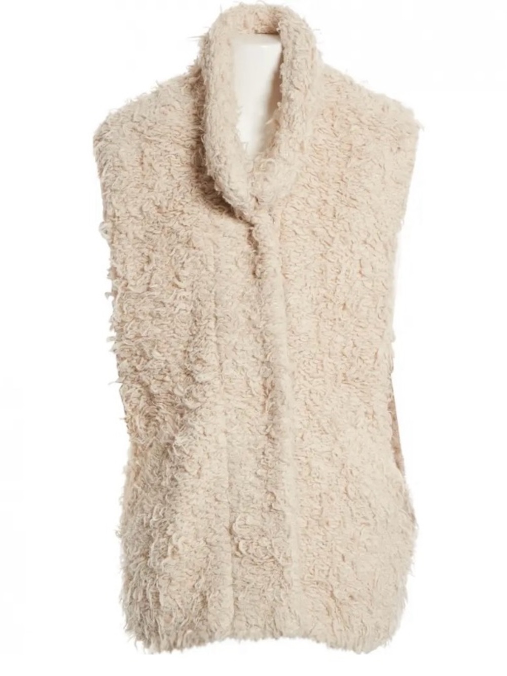 IRO Cream Faux-Shearling Vest